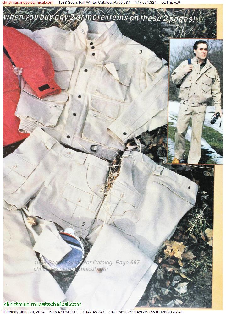 1988 Sears Fall Winter Catalog, Page 687