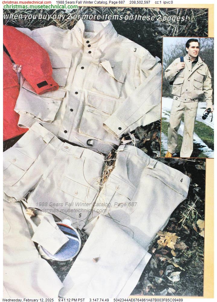 1988 Sears Fall Winter Catalog, Page 687