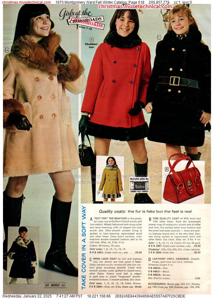 1970 Montgomery Ward Fall Winter Catalog, Page 518