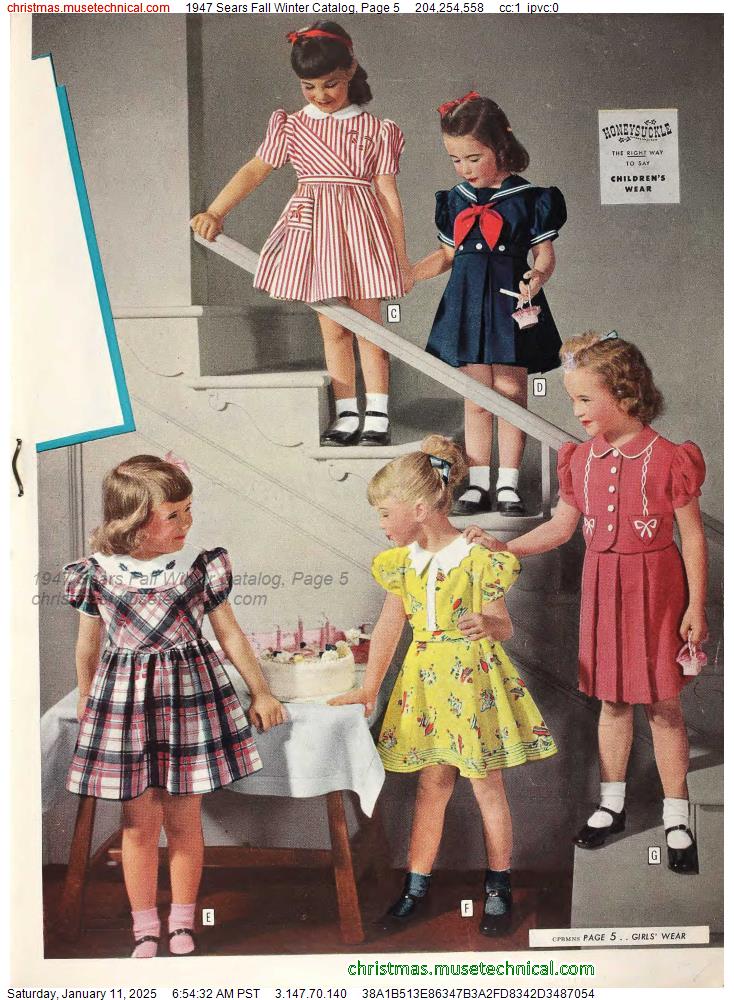 1947 Sears Fall Winter Catalog, Page 5