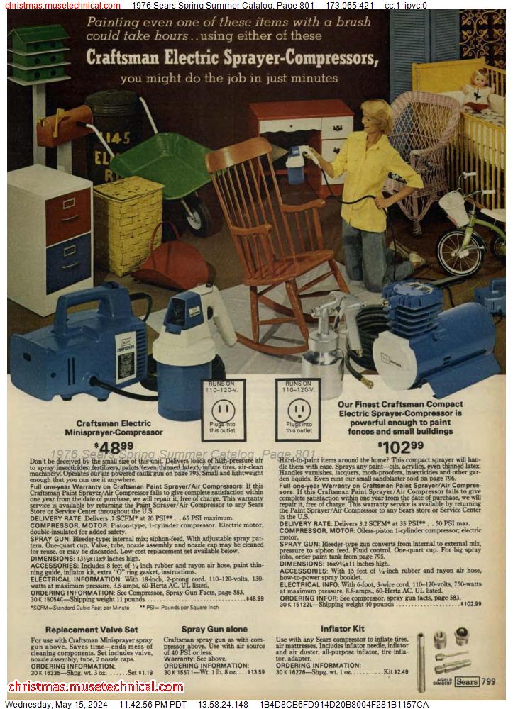 1976 Sears Spring Summer Catalog, Page 801