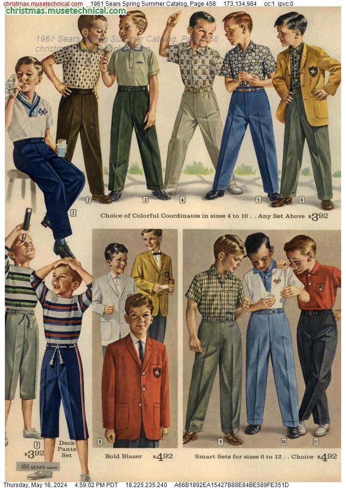 1961 Sears Spring Summer Catalog, Page 458