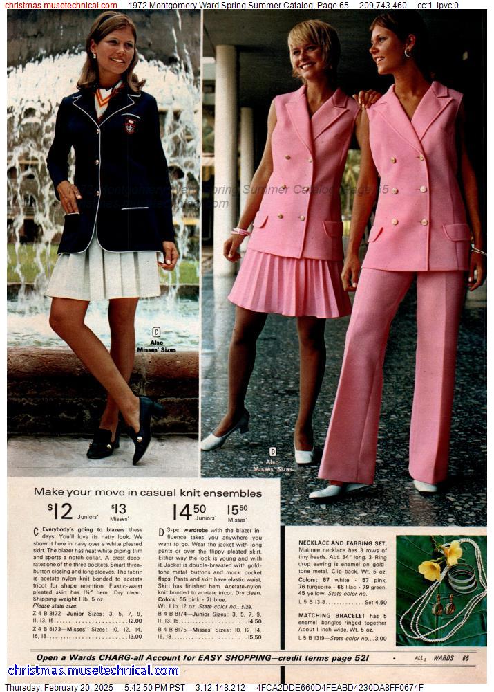 1972 Montgomery Ward Spring Summer Catalog, Page 65