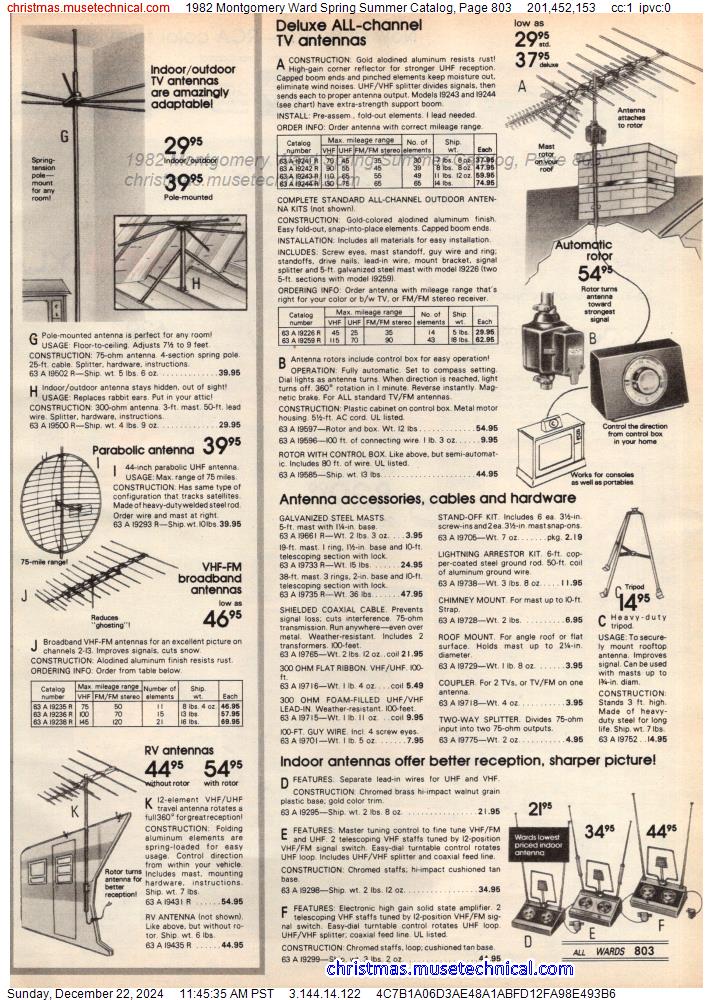 1982 Montgomery Ward Spring Summer Catalog, Page 803