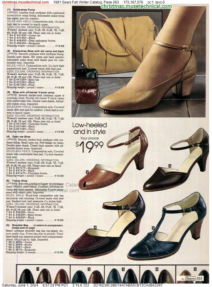 1981 Sears Fall Winter Catalog, Page 263