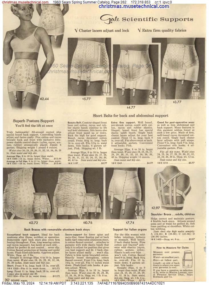 1960 Sears Spring Summer Catalog, Page 262