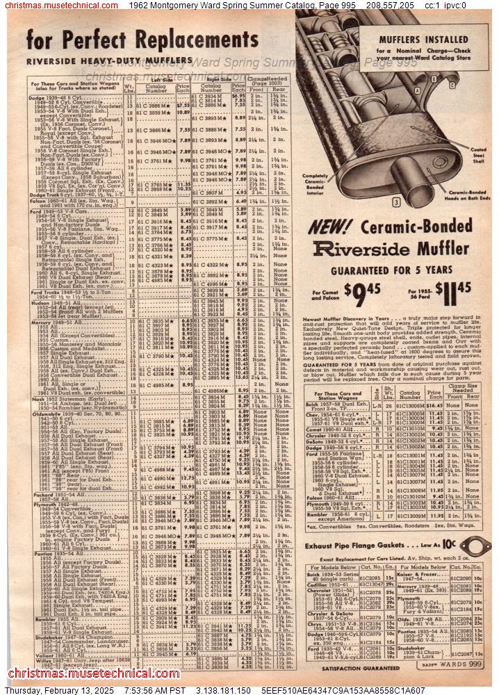 1962 Montgomery Ward Spring Summer Catalog, Page 995