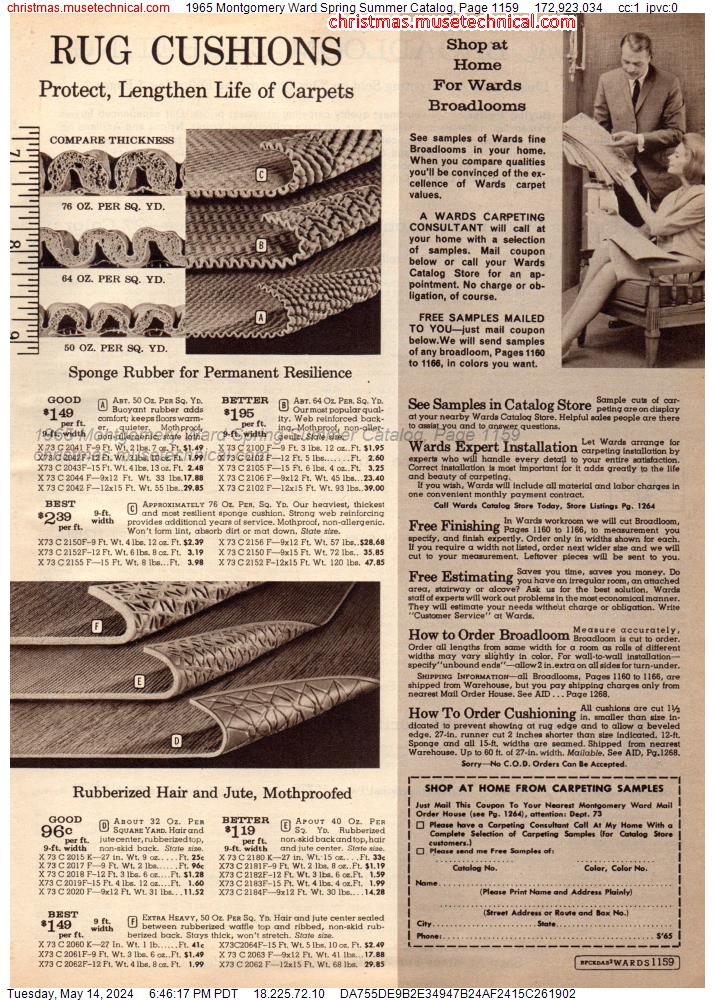 1965 Montgomery Ward Spring Summer Catalog, Page 1159