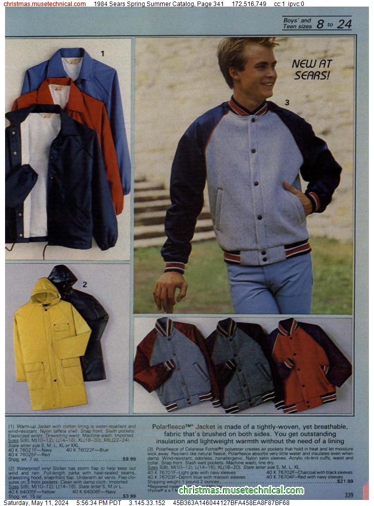 1984 Sears Spring Summer Catalog, Page 341