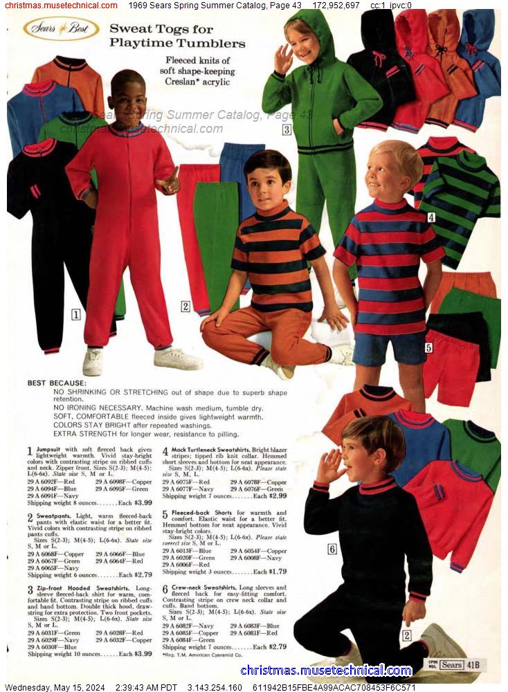 1969 Sears Spring Summer Catalog, Page 43
