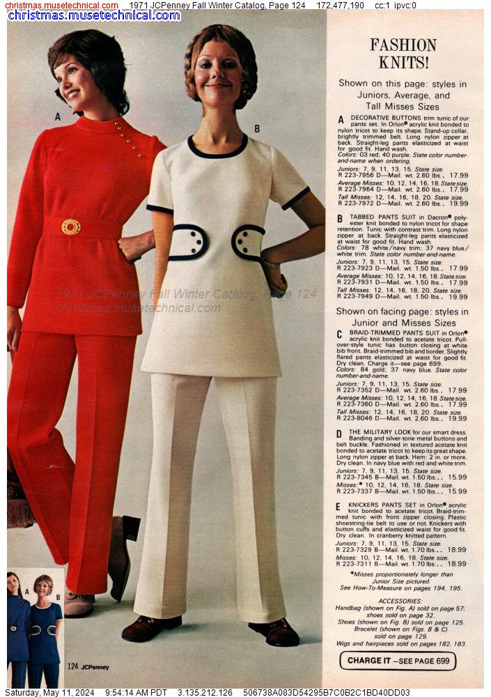 1971 JCPenney Fall Winter Catalog, Page 124