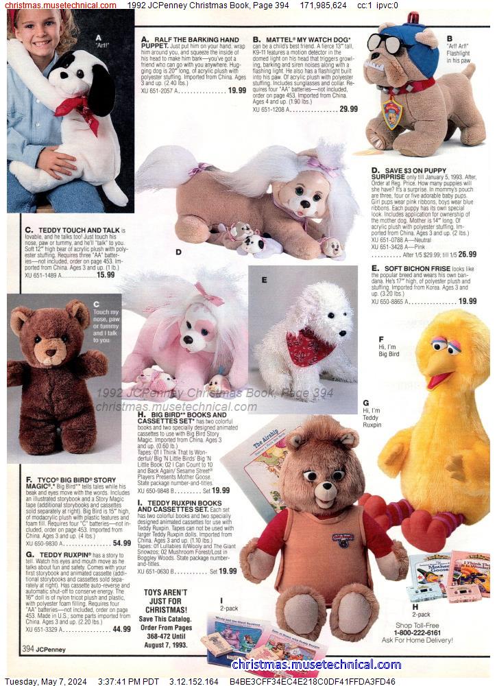 1992 JCPenney Christmas Book, Page 394