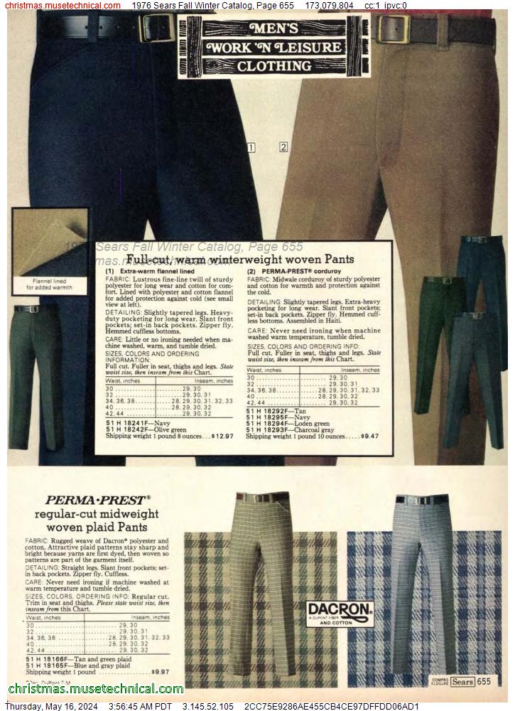 1976 Sears Fall Winter Catalog, Page 655