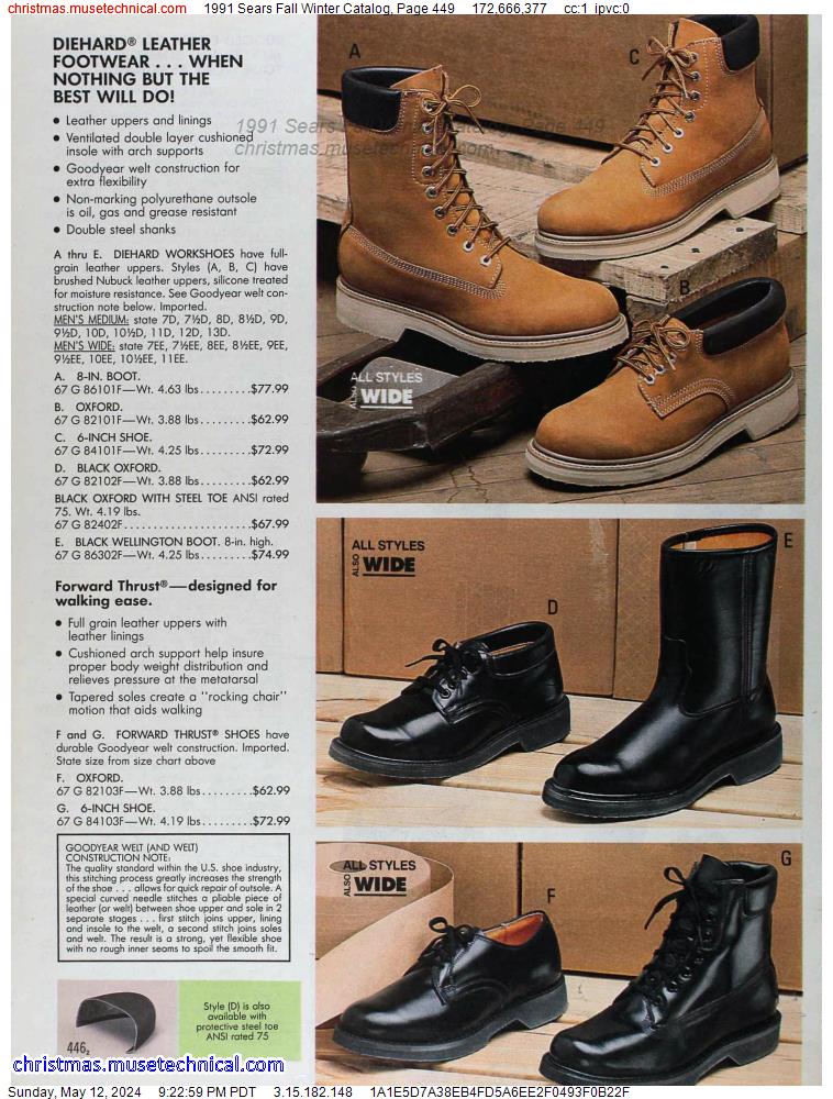 1991 Sears Fall Winter Catalog, Page 449