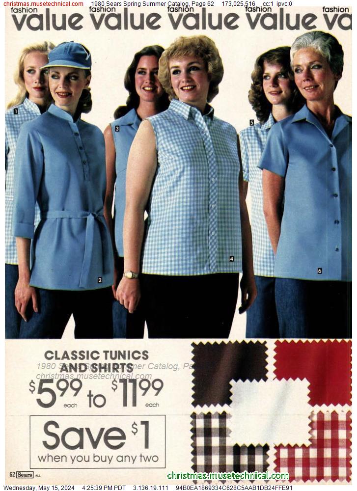 1980 Sears Spring Summer Catalog, Page 62