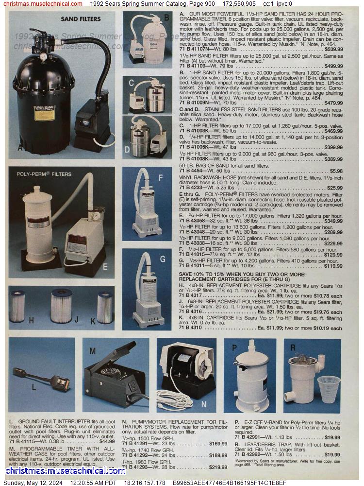 1992 Sears Spring Summer Catalog, Page 900