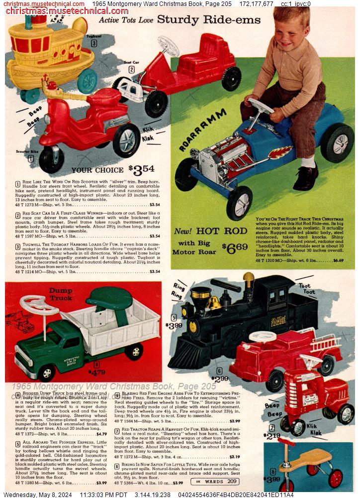 1965 Montgomery Ward Christmas Book, Page 205