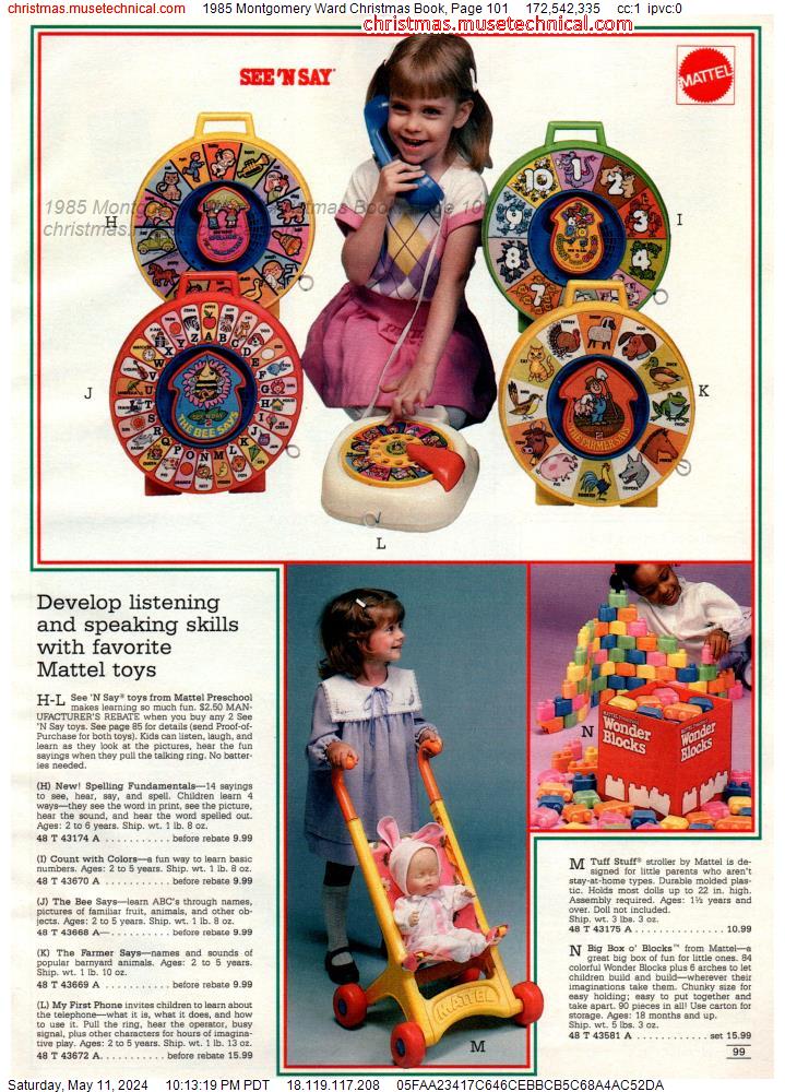 1985 Montgomery Ward Christmas Book, Page 101