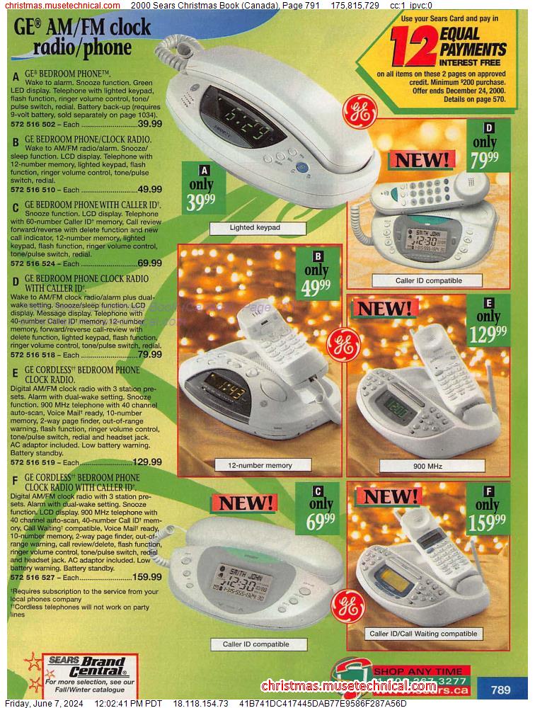 2000 Sears Christmas Book (Canada), Page 791