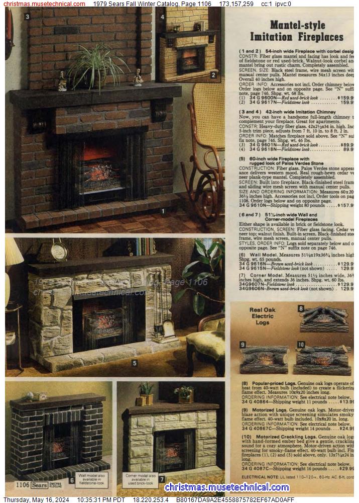 1979 Sears Fall Winter Catalog, Page 1106