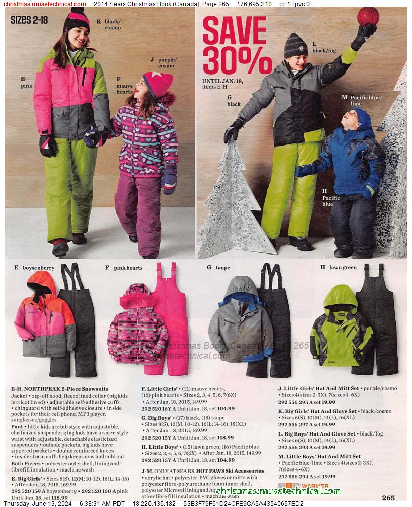 2014 Sears Christmas Book (Canada), Page 265