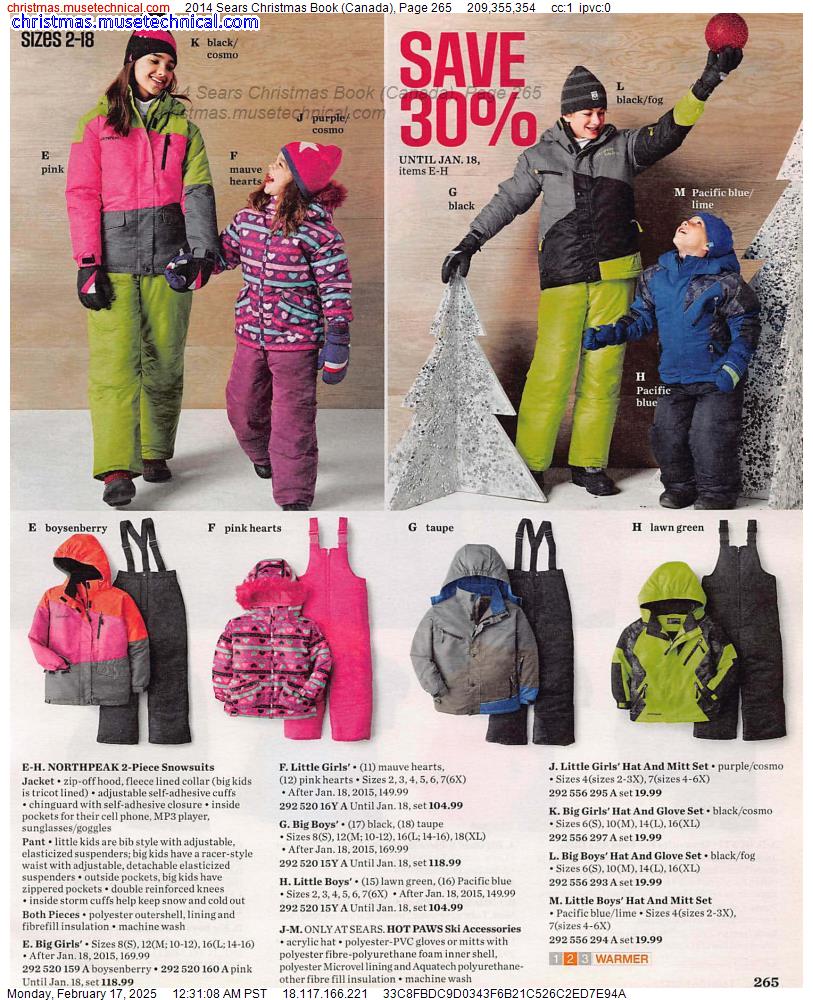 2014 Sears Christmas Book (Canada), Page 265