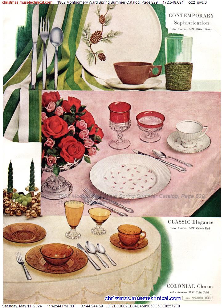 1962 Montgomery Ward Spring Summer Catalog, Page 829