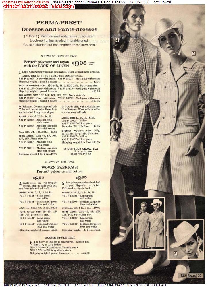 1968 Sears Spring Summer Catalog, Page 29