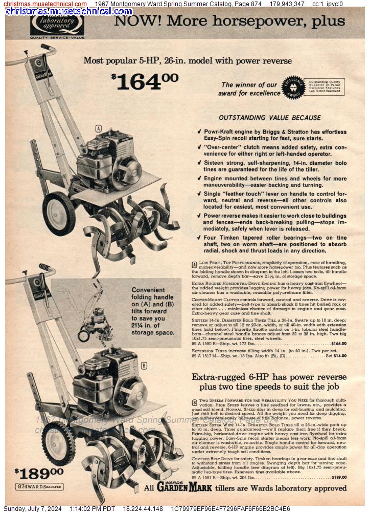 1967 Montgomery Ward Spring Summer Catalog, Page 874