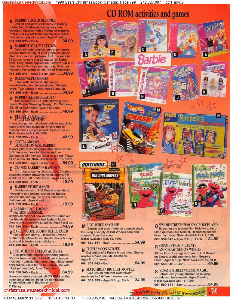 1999 Sears Christmas Book (Canada), Page 799