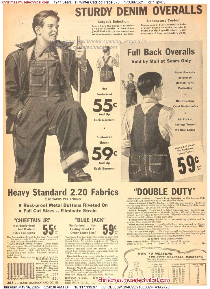 1941 Sears Fall Winter Catalog, Page 373