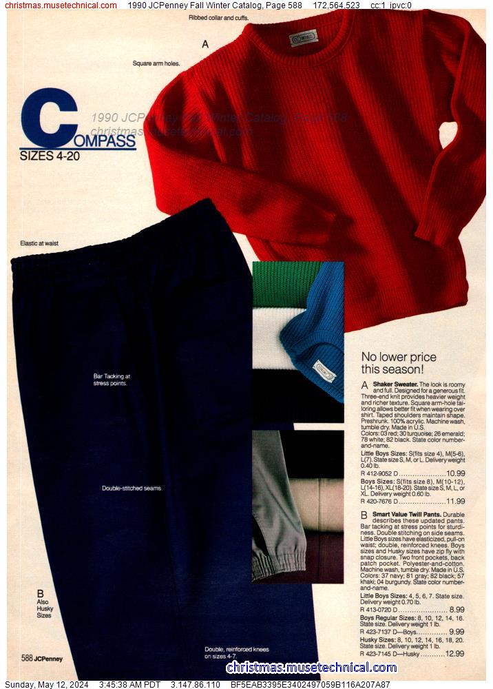 1990 JCPenney Fall Winter Catalog, Page 588