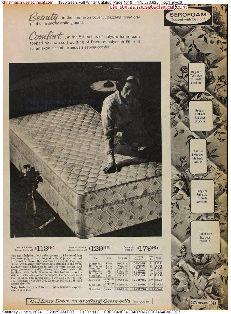 1965 Sears Fall Winter Catalog, Page 1618
