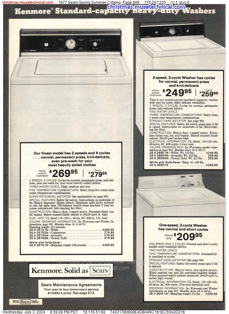 1977 Sears Spring Summer Catalog, Page 906