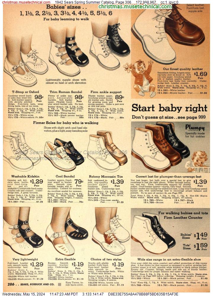 1942 Sears Spring Summer Catalog, Page 306
