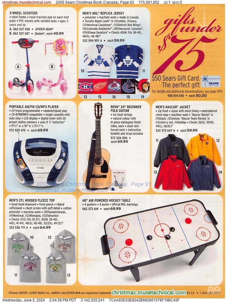 2005 Sears Christmas Book (Canada), Page 93