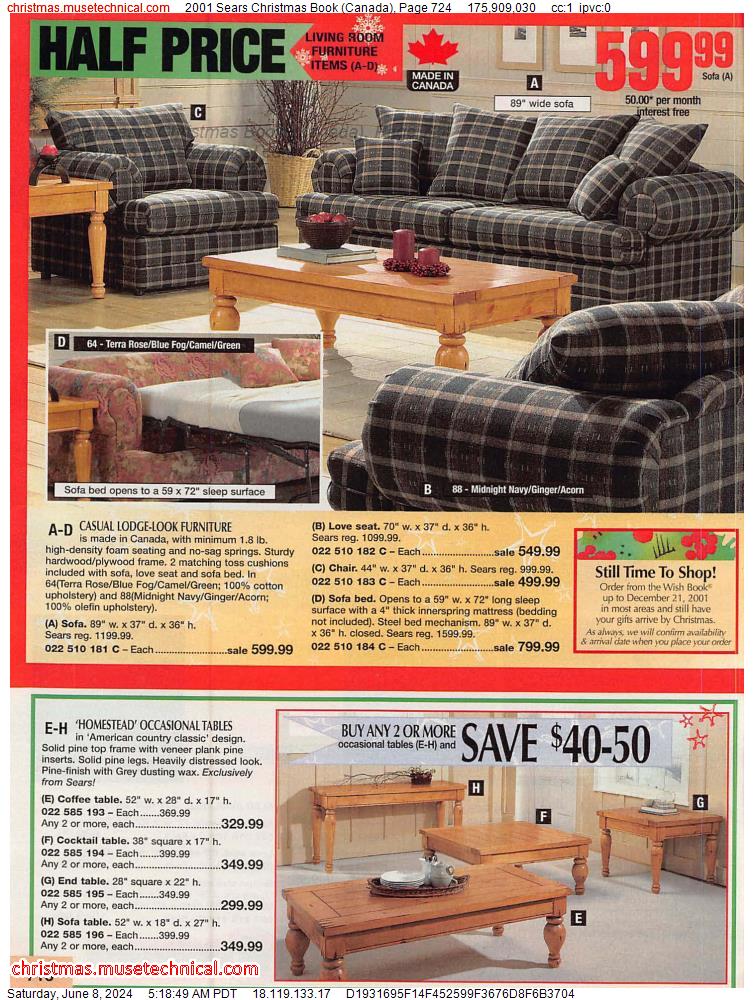 2001 Sears Christmas Book (Canada), Page 724