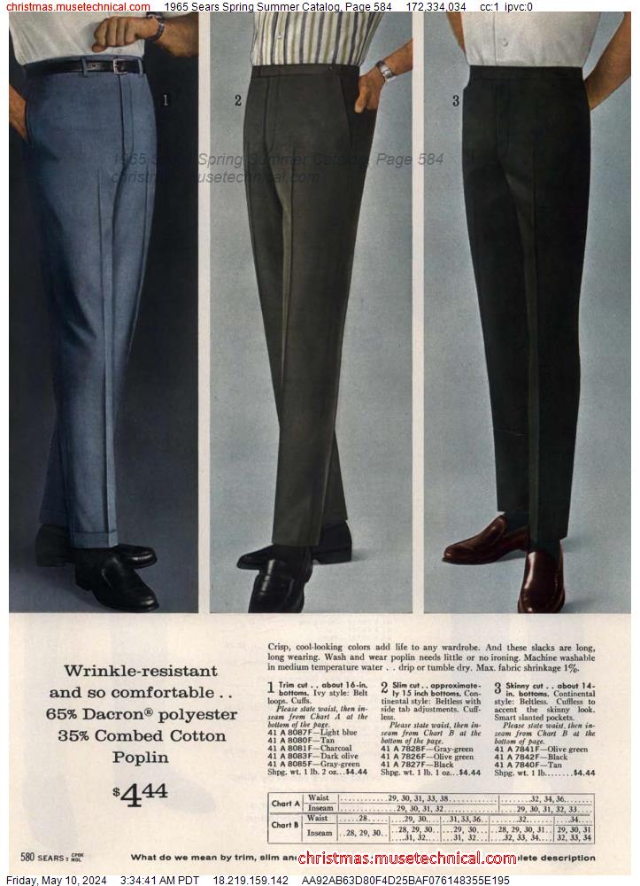1965 Sears Spring Summer Catalog, Page 584