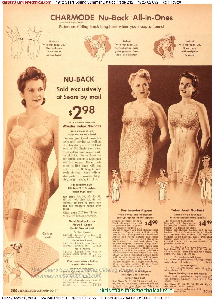 1942 Sears Spring Summer Catalog, Page 212