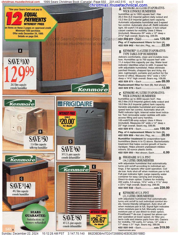 1999 Sears Christmas Book (Canada), Page 550