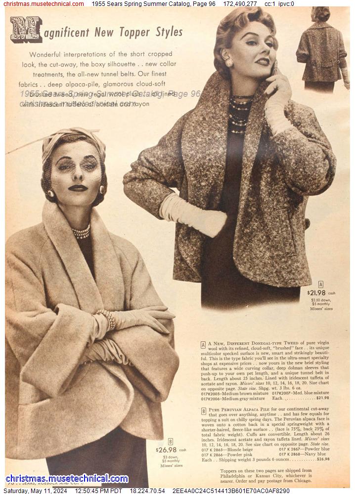 1955 Sears Spring Summer Catalog, Page 96