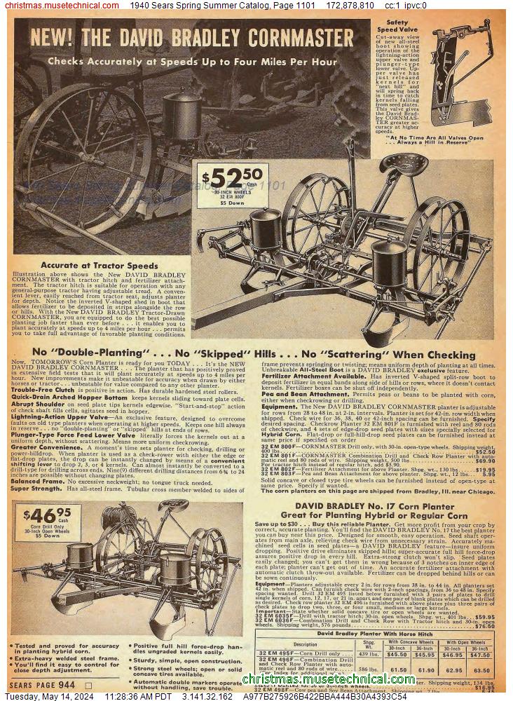 1940 Sears Spring Summer Catalog, Page 1101