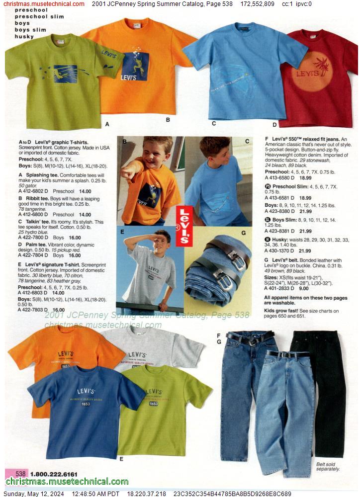 2001 JCPenney Spring Summer Catalog, Page 538