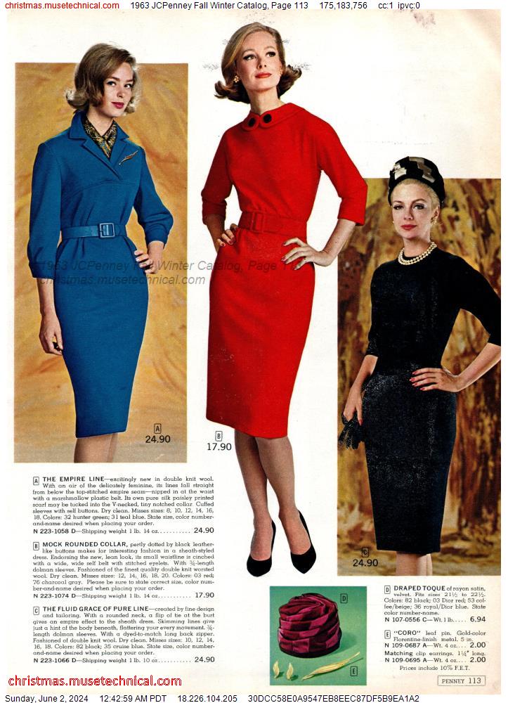 1963 JCPenney Fall Winter Catalog, Page 113