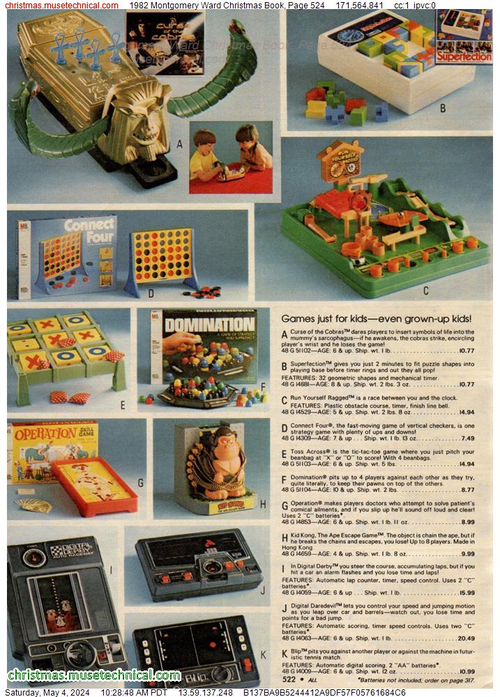 1982 Montgomery Ward Christmas Book, Page 524