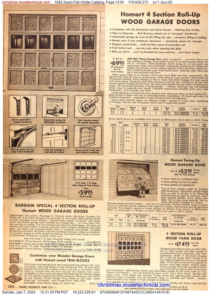 1955 Sears Fall Winter Catalog, Page 1318