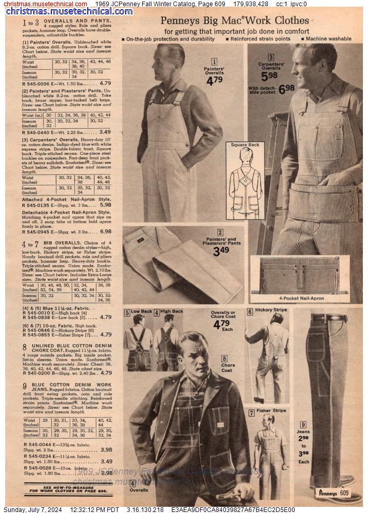 1969 JCPenney Fall Winter Catalog, Page 609