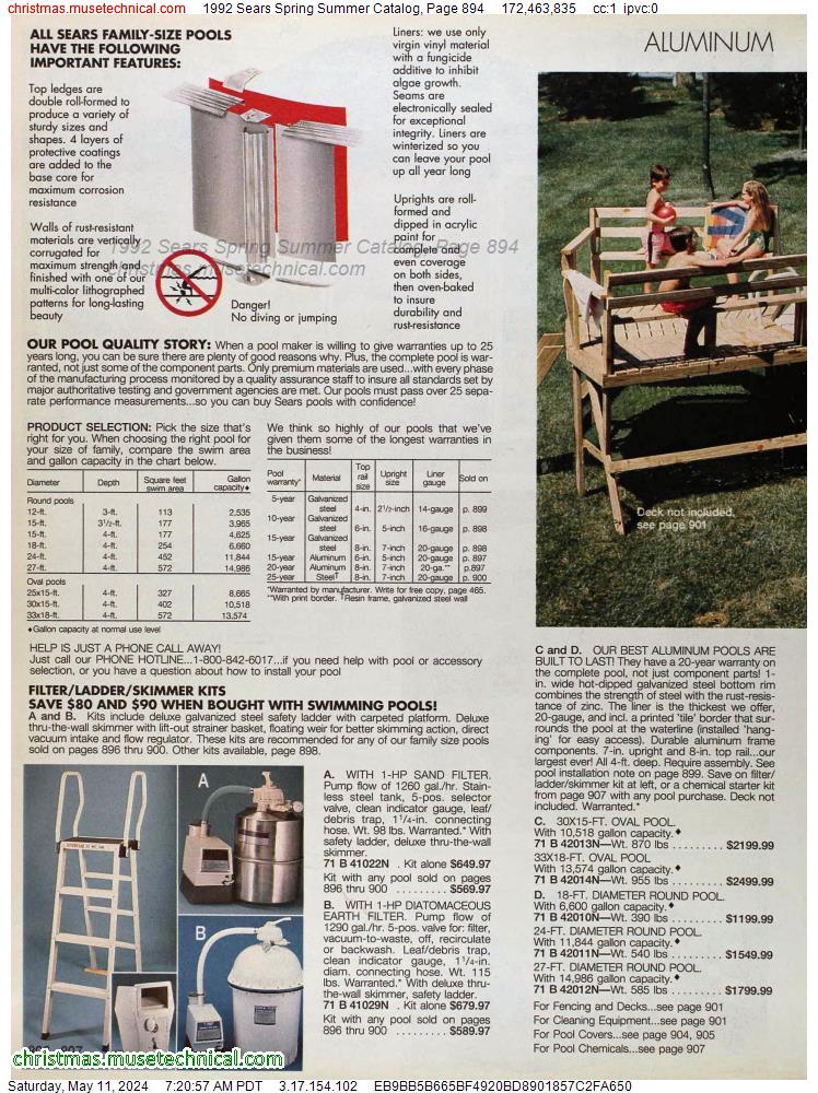 1992 Sears Spring Summer Catalog, Page 894