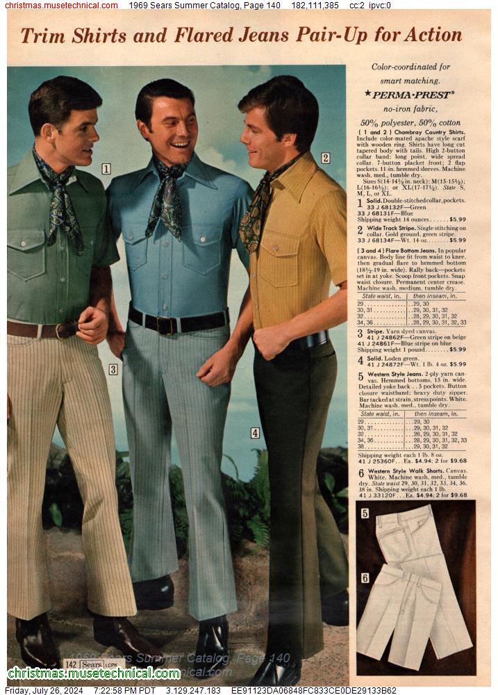 1969 Sears Summer Catalog, Page 140