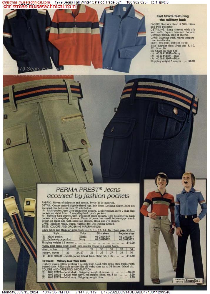 1979 Sears Fall Winter Catalog, Page 521